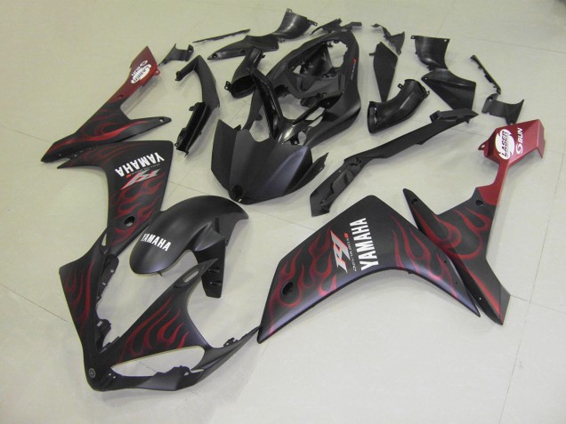 Matte Rouge Flamme Carénage Yamaha R1 07-08 Matte Rouge Flamme Carénage Yamaha R1 07-08