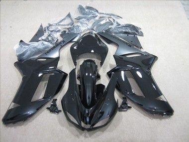 Noir Argent Carénage Kawasaki ZX6R 07-08