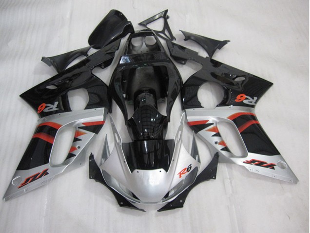 Noir Argent Carénages Yamaha R6 98-02 Noir Argent Carénages Yamaha R6 98-02