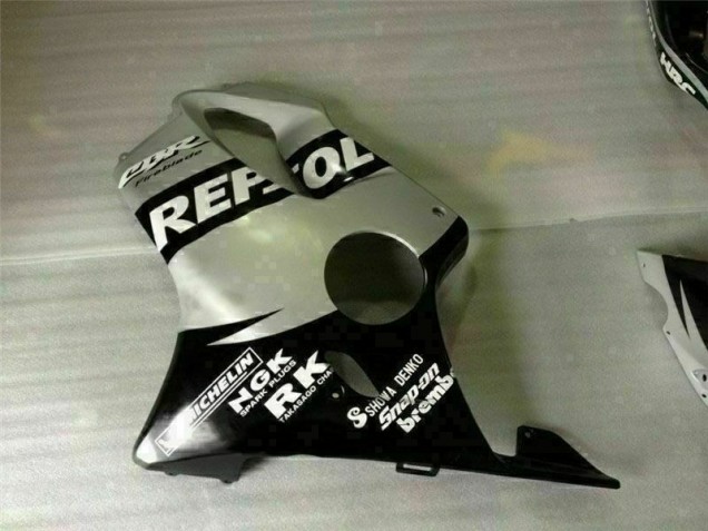 Noir Argent Repsol Carénage Honda CBR 600 F4i 01-03