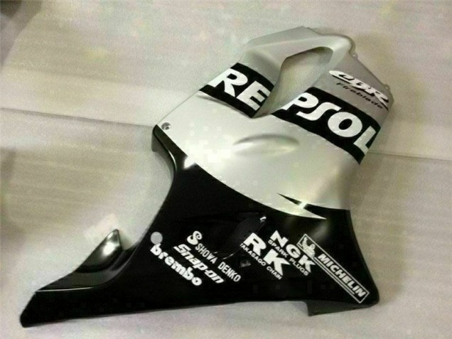 Noir Argent Repsol Carénage Honda CBR 600 F4i 01-03