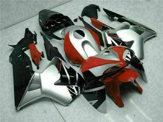 Noir Argent Rouge Carénage Honda CBR 600 RR 05-06 Noir Argent Rouge Carénage Honda CBR 600 RR 05-06