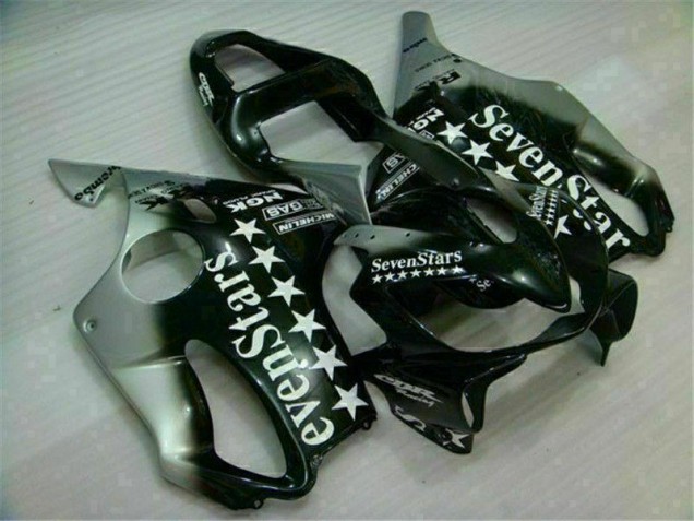 Noir Argent SevenStarss Carénage Honda CBR 600 F4i 01-03 Noir Argent SevenStarss Carénage Honda CBR 600 F4i 01-03