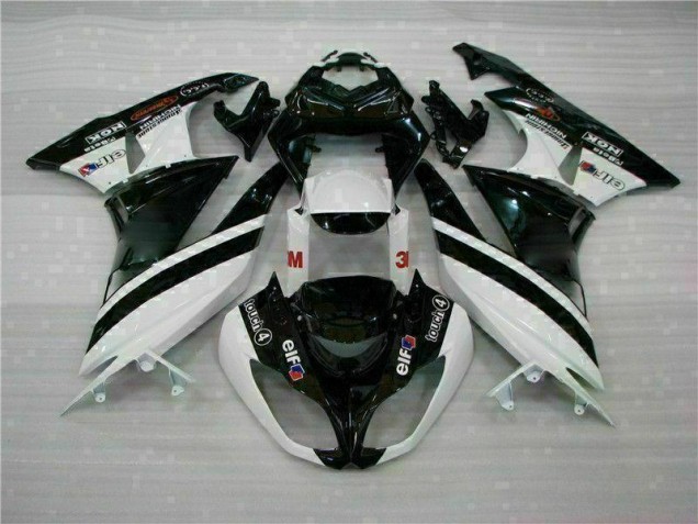 Noir Blanc 3M Touch4 Carénage Kawasaki ZX6R 09-12 Noir Blanc 3M Touch4 Carénage Kawasaki ZX6R 09-12