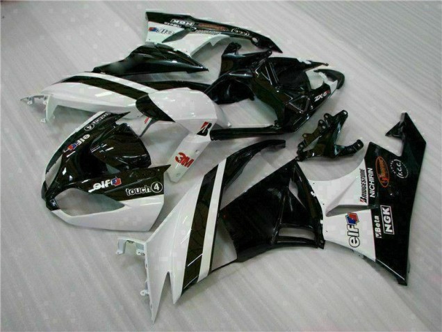 Noir Blanc 3M Touch4 Carénage Kawasaki ZX6R 09-12 Noir Blanc 3M Touch4 Carénage Kawasaki ZX6R 09-12
