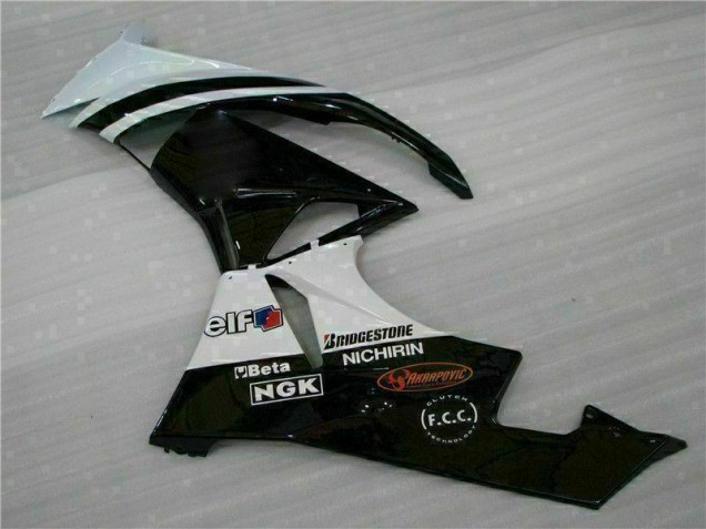 Noir Blanc 3M Touch4 Carénage Kawasaki ZX6R 09-12 Noir Blanc 3M Touch4 Carénage Kawasaki ZX6R 09-12