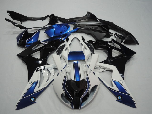 Noir Blanc Bleu Carénage BMW S1000RR 09-14