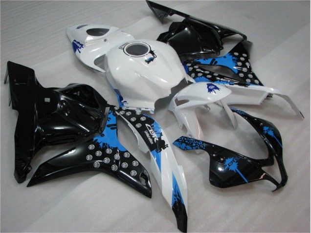 Noir Blanc Bleu Carénage Honda CBR 600 RR 09-12 Noir Blanc Bleu Carénage Honda CBR 600 RR 09-12