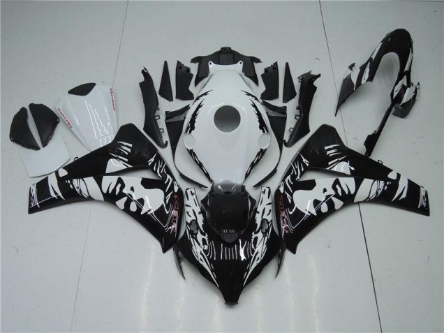 Noir Blanc Carénage Honda CBR 1000 RR 08-11 Noir Blanc Carénage Honda CBR 1000 RR 08-11