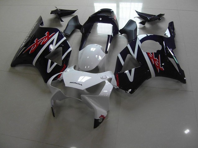 Noir Blanc Carénage Honda CBR 900 RR 954 02-03 Noir Blanc Carénage Honda CBR 900 RR 954 02-03