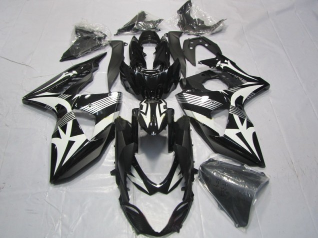 Noir Blanc Carénage Suzuki GSXR 1000 K9 09-16 Noir Blanc Carénage Suzuki GSXR 1000 K9 09-16