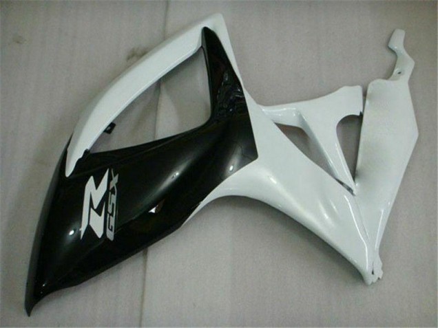 Noir Blanc Carénage Suzuki GSXR 600 / 750 K6 06-07 Noir Blanc Carénage Suzuki GSXR 600 / 750 K6 06-07