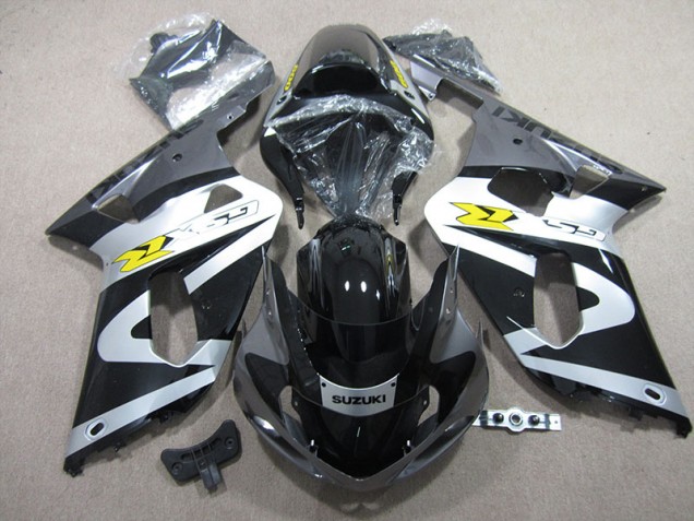 Noir Blanc Carénage Suzuki GSXR 600 K1 K2 K3 01-03 Noir Blanc Carénage Suzuki GSXR 600 K1 K2 K3 01-03