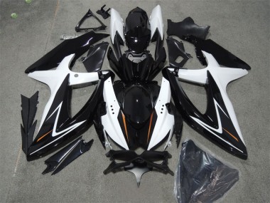 Noir Blanc Carénage Suzuki GSXR 600 K8 08-10