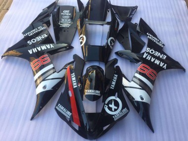 Noir Blanc Carénage Yamaha R1 02-03