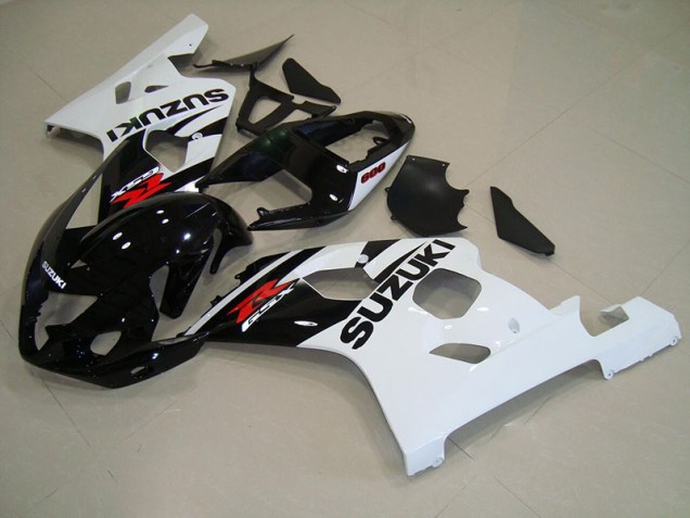 Noir Blanc Carénages Suzuki GSXR 750 K4 04-05 Noir Blanc Carénages Suzuki GSXR 750 K4 04-05