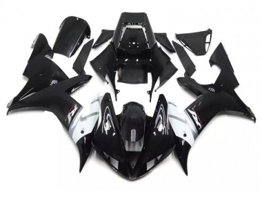 Noir Blanc Carénages Yamaha R1 02-03