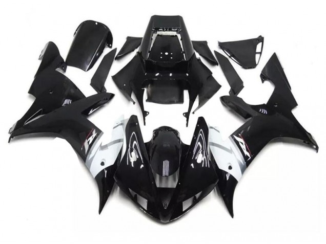 Noir Blanc Carénages Yamaha R1 02-03 Noir Blanc Carénages Yamaha R1 02-03