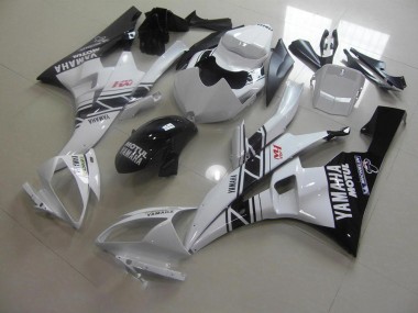 Noir Blanc Carénages Yamaha R6 06-07