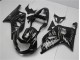 Noir Blanc Flamme Carénage Suzuki GSXR 600 / 750 K1 K2 K3 01-03 Noir Blanc Flamme Carénage Suzuki GSXR 600 / 750 K1 K2 K3 01-03