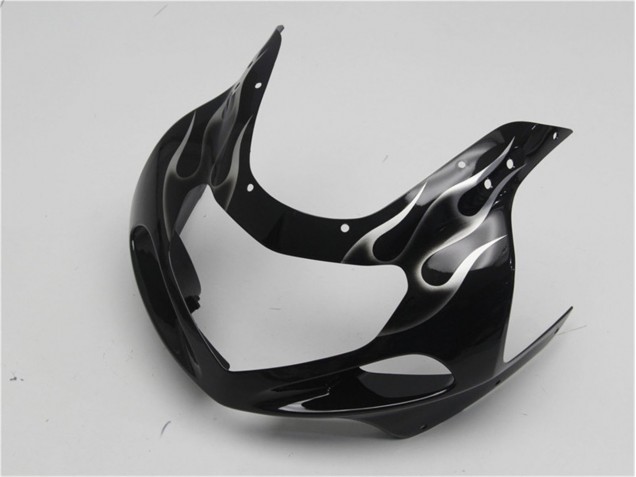 Noir Blanc Flamme Carénage Suzuki GSXR 600 / 750 K1 K2 K3 01-03 Noir Blanc Flamme Carénage Suzuki GSXR 600 / 750 K1 K2 K3 01-03