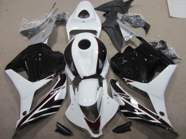 Noir Blanc Kit Carénages Complet Honda CBR 600 RR 09-12