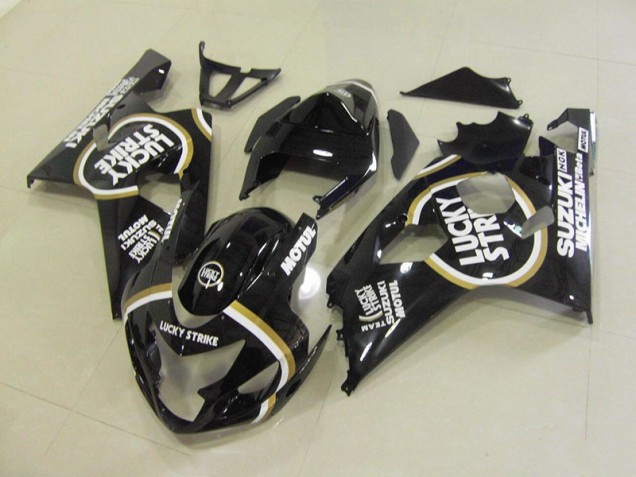 Noir Blanc Lucky Strike Motul Carénage Suzuki GSXR 750 K4 04-05 Noir Blanc Lucky Strike Motul Carénage Suzuki GSXR 750 K4 04-05