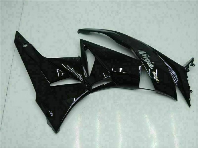 Noir Blanc Ninja 636 Carénage Kawasaki ZX6R 09-12 Noir Blanc Ninja 636 Carénage Kawasaki ZX6R 09-12