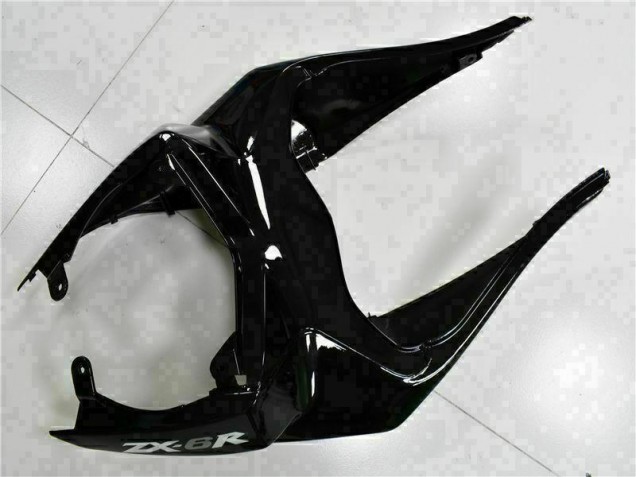 Noir Blanc Ninja Carénage Kawasaki ZX6R 09-12 Noir Blanc Ninja Carénage Kawasaki ZX6R 09-12