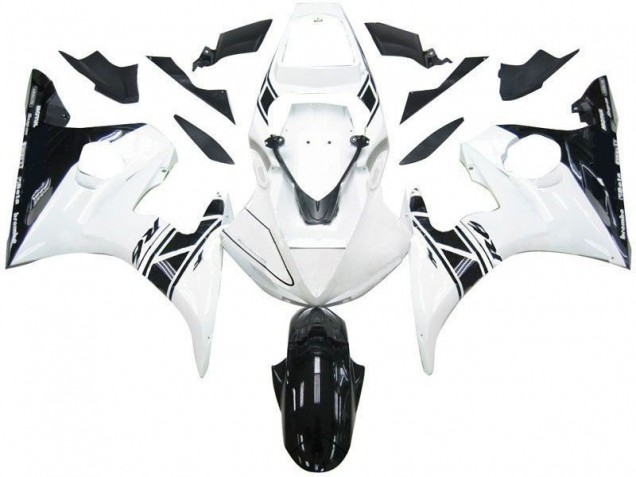 Noir Blanc Tribal Carénage Yamaha R6 03-05 Noir Blanc Tribal Carénage Yamaha R6 03-05
