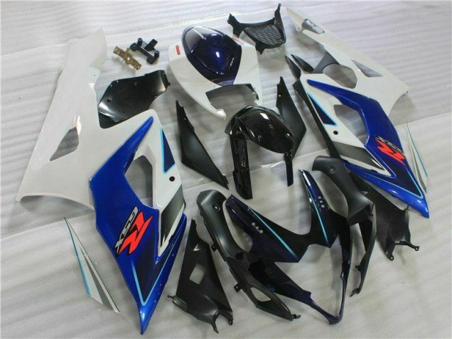 Noir Bleu Blanc Carénage Suzuki GSXR 1000 K5 05-06 Noir Bleu Blanc Carénage Suzuki GSXR 1000 K5 05-06