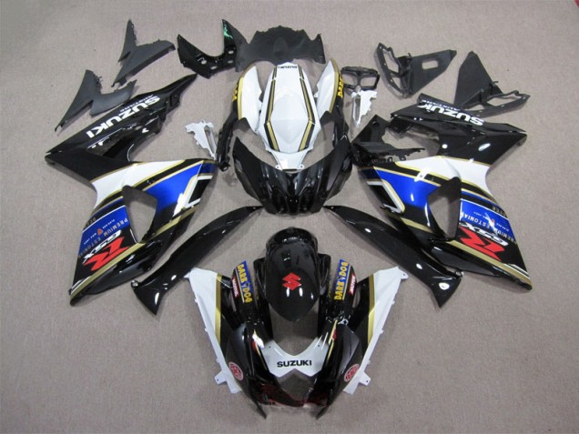 Noir Bleu Blanc Dark Dog Carénage Suzuki GSXR 1000 K9 09-16 Noir Bleu Blanc Dark Dog Carénage Suzuki GSXR 1000 K9 09-16
