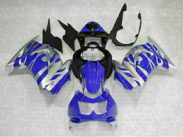 Noir Bleu Carénage Kawasaki EX250 08-12 Noir Bleu Carénage Kawasaki EX250 08-12