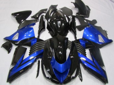 Noir Bleu Carénage Kawasaki ZX14R ZZR 1400 06-11
