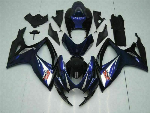 Noir Bleu Carénage Suzuki GSXR 600 / 750 K6 06-07 Noir Bleu Carénage Suzuki GSXR 600 / 750 K6 06-07