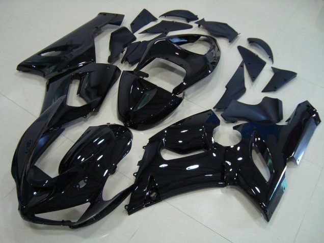 Noir Brillant Carénage Kawasaki ZX6R 05-06 Noir Brillant Carénage Kawasaki ZX6R 05-06