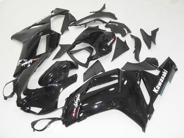 Noir Brillant Carénage Kawasaki ZX6R 07-08 Noir Brillant Carénage Kawasaki ZX6R 07-08