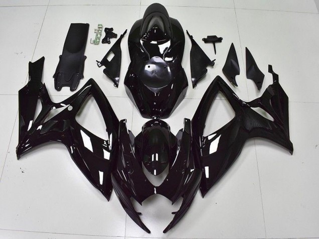 Noir Brillant Carénage Suzuki GSXR 600 / 750 K6 06-07 Noir Brillant Carénage Suzuki GSXR 600 / 750 K6 06-07