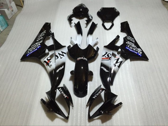 Noir Brillant Carénage Yamaha R6 06-07