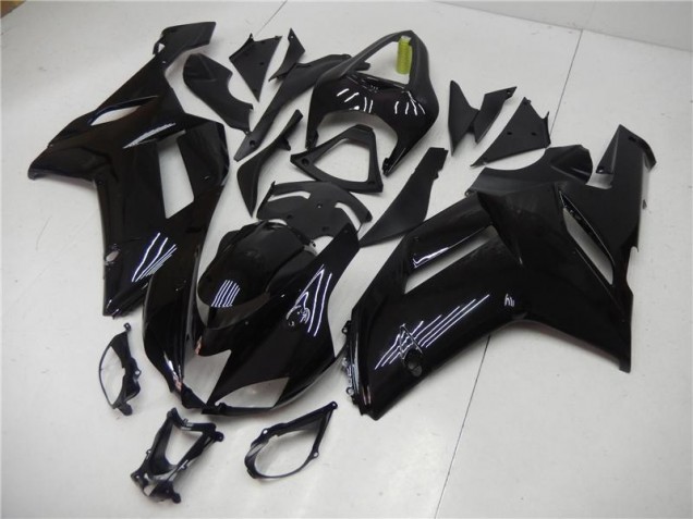Noir Brillant Carénages Kawasaki ZX6R 07-08 Noir Brillant Carénages Kawasaki ZX6R 07-08