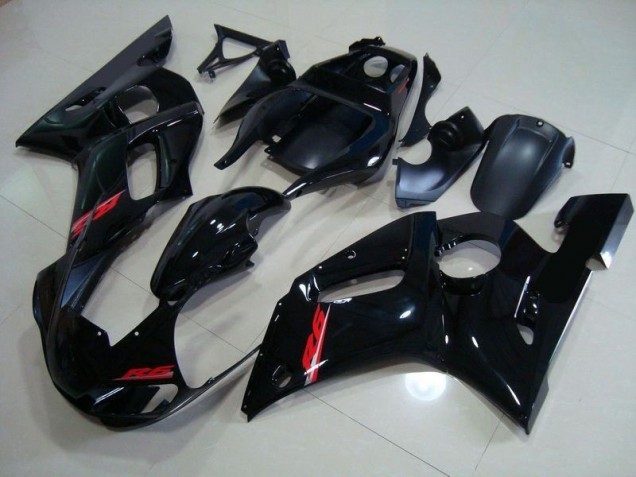 Noir Brillant Rouge Décalque Carénage Yamaha R6 98-02 Noir Brillant Rouge Décalque Carénage Yamaha R6 98-02
