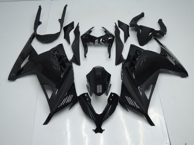 Noir Carénages Kawasaki ZX 300R 13-16 Noir Carénages Kawasaki ZX 300R 13-16