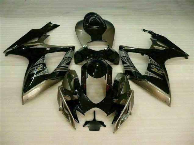 Noir Gris Carénage Suzuki GSXR 600 / 750 K6 06-07 Noir Gris Carénage Suzuki GSXR 600 / 750 K6 06-07