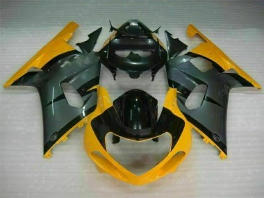 Noir Jaune Carénage Suzuki GSXR 600 / 750 K1 K2 K3 01-03
