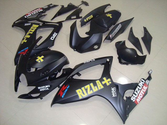 Noir Jaune Rizla Carénage Suzuki GSXR 750 K6 06-07 Noir Jaune Rizla Carénage Suzuki GSXR 750 K6 06-07