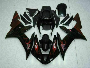 Noir Kit Carénages Complet Yamaha R1 02-03