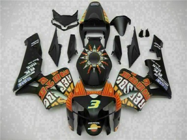 Noir Kit Carénages & Plastique Honda CBR 600 RR 05-06