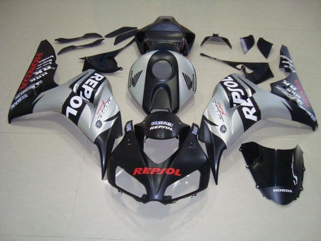 Noir Mat Argent Repsol Carénages Honda CBR 1000 RR 06-07 Noir Mat Argent Repsol Carénages Honda CBR 1000 RR 06-07