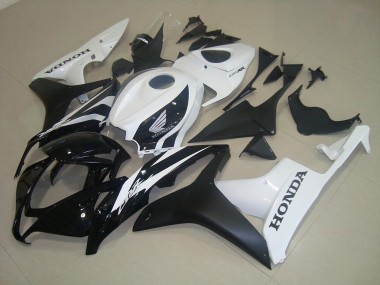 Noir Mat Blanc Carénage Honda CBR 600 RR 07-08