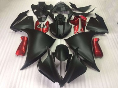 Noir Mat Brillant Rouge Carénage Yamaha R1 12-14